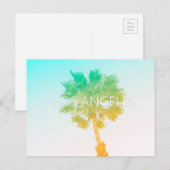 Retro  Ombre Los Angeles Post Card Briefkaart (Voorkant / Achterkant)