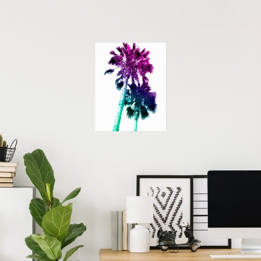 Retro  Ombre Pop Art Los Angeles Print (Thuiskantoor)