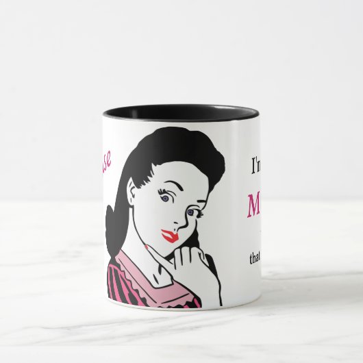 Retro omdat ik de moeder ben mok (Midden)