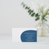 Retro Omkeerbare donkergroene, middeleeuwse modern Visitekaartje (Staand voorkant)