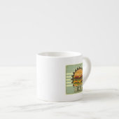 Retro omslag voor fastfoodmenu espresso kop (Voorkant rechts)