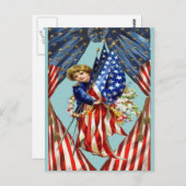 Retro Onafhankelijkheid en Vrijheid, ZSSG Briefkaart (Voorkant / Achterkant)