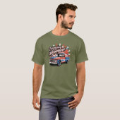 Retro Onafhankelijkheidsviering T-shirt (Voorkant volledig)