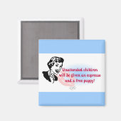 RETRO ONBEHEERDE KINDEREN MAGNEET (Voorkant / Achterkant)