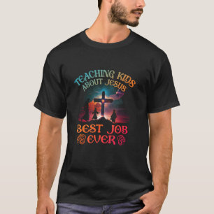 Retro onderwijs Kinderen Over Jezus is de beste ba T-shirt