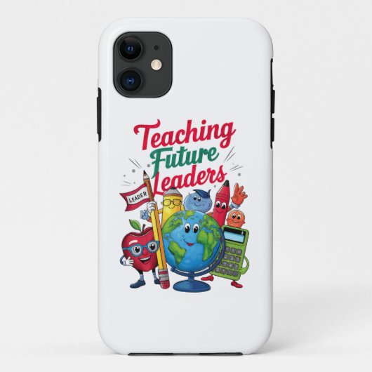 Retro onderwijs toekomstige leiders leraar school Case-Mate iPhone case (Achterkant)