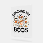 Retro Onderwijzen Mijn Boeken Halloween Acryl Bord (Hoek)