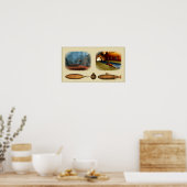 retro onderzeeër poster (Keuken)