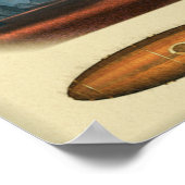 retro onderzeeër poster (Hoek)