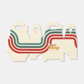 Retro ondeugende Kerstman Bedankdoosjes (Uitgevouwen)