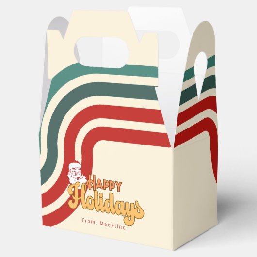 Retro ondeugende Kerstman Bedankdoosjes (Geopend)