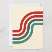 Retro ondeugende Kerstman Kaart (Achterkant)