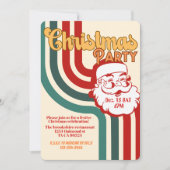 Retro ondeugende Kerstman Kaart (Voorkant)