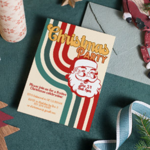 Retro ondeugende Kerstman Kaart