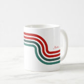 Retro ondeugende Kerstman Koffiemok (Voorkant rechts)