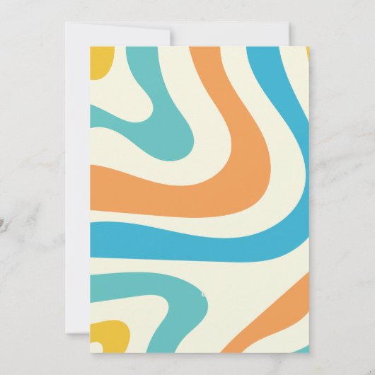 Retro One Groovy Dude Boy 1e eerste verjaardag Kaart (Achterkant)