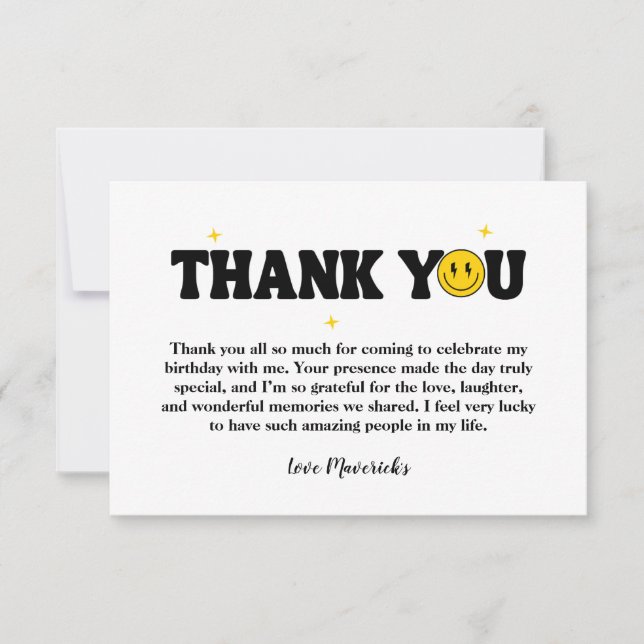 Retro One Happy Dude Smile Face Boy 1st Birthday (Voorkant)