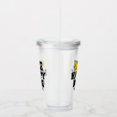 Retro One Happy Dude Smile Face Boy 1st Birthday Acryl Drinkbeker (Rechts)