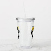 Retro One Happy Dude Smile Face Boy 1st Birthday Acryl Drinkbeker (Links)