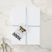 Retro One Happy guy First Birthday Dank je Label Cadeaulabel (Met Touw)