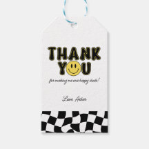 Retro One Happy guy First Birthday Dank je Label