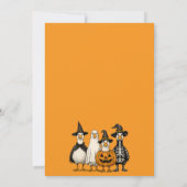 Retro One Spooky Goose Halloween 1e verjaardag Kaart (Achterkant)