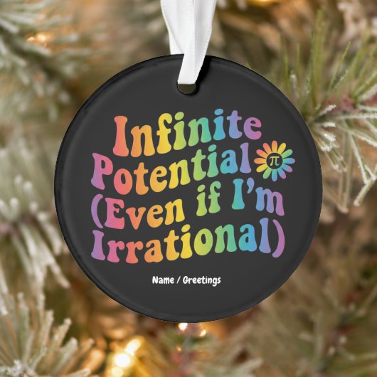 Retro Oneindig Potentieel Irrationele Pi-dag Wisku Ornament (Boom)