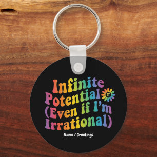 Retro Oneindig Potentieel Irrationele Pi Dag Wisku Sleutelhanger
