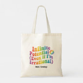 Retro Oneindig Potentieel Irrationele Pi-dag Wisku Tote Bag (Achterkant)