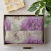 Retro  ontkoppeling Paarse vlindervlinder Tissuepapier (Geschenk)