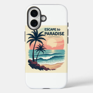 Retro ontsnapt aan  kustavontuur iPhone 16 hoesje