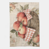 Retro ontwerp Apple mand  Theedoek (Verticaal)