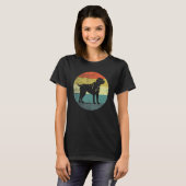 Retro ontwerp Boerboel Dog T-shirt (Voorkant volledig)
