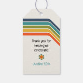 Retro ontwerp cadeautags uit 1975 cadeaulabel (Achterkant)
