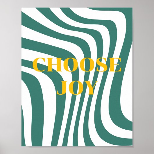 Retro ontwerp, Choose Joy Poster (Voorkant)