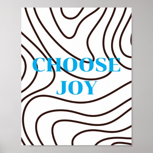 Retro ontwerp, Choose Joy Poster (Voorkant)