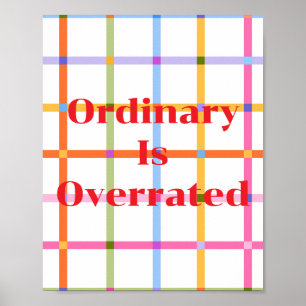 Retro ontwerp, Gewone dingen zijn niets bijzonders Poster