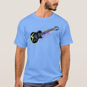 Retro  ontwerp gitaar voor gitarist t-shirt