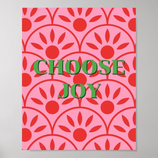 Retro ontwerp, Kies Vreugde Poster (Voorkant)