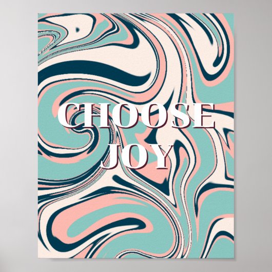 Retro ontwerp, Kies Vreugde Poster (Voorkant)