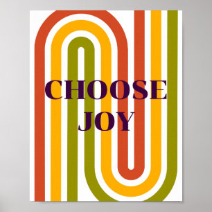 Retro ontwerp, Kies Vreugde Poster