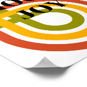 Retro ontwerp, Kies Vreugde Poster (Hoek)