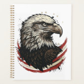 Retro ontwerp met gravure van Amerikaanse adelaar Planner (Voorkant)