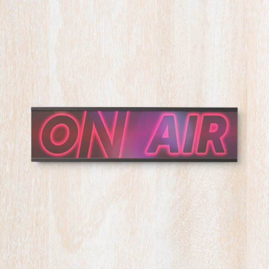 Retro ontwerp, op het teken van de luchtdeur deurbordje (Voorkant)