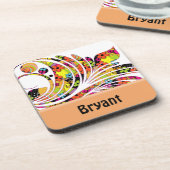 RETRO ONTWERP PERSONALIZED CORK ONDERZETTERS SJABL (Linkerzijde)