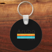 Retro ontwerp uit Aruba Sleutelhanger (Voorkant)