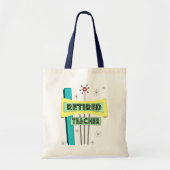ReTRO-ontwerp van docent in ruste Tote Bag (Voorkant)