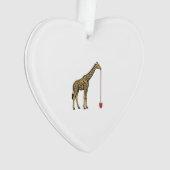 Retro ontwerp van drinkriet met giraffe Vector_1 Ornament (voorkant)