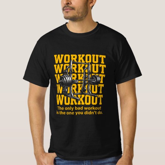 Retro ontwerp voor workout t-shirt (Voorkant)