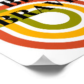 Retro ontwerp, Wees dapper Poster (Hoek)